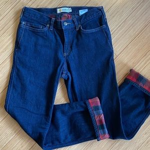 Carhartt flannel lined jeans, original fit, straight leg